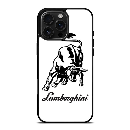 WHITE LAMBORGHINI iPhone 16 Pro Max Case