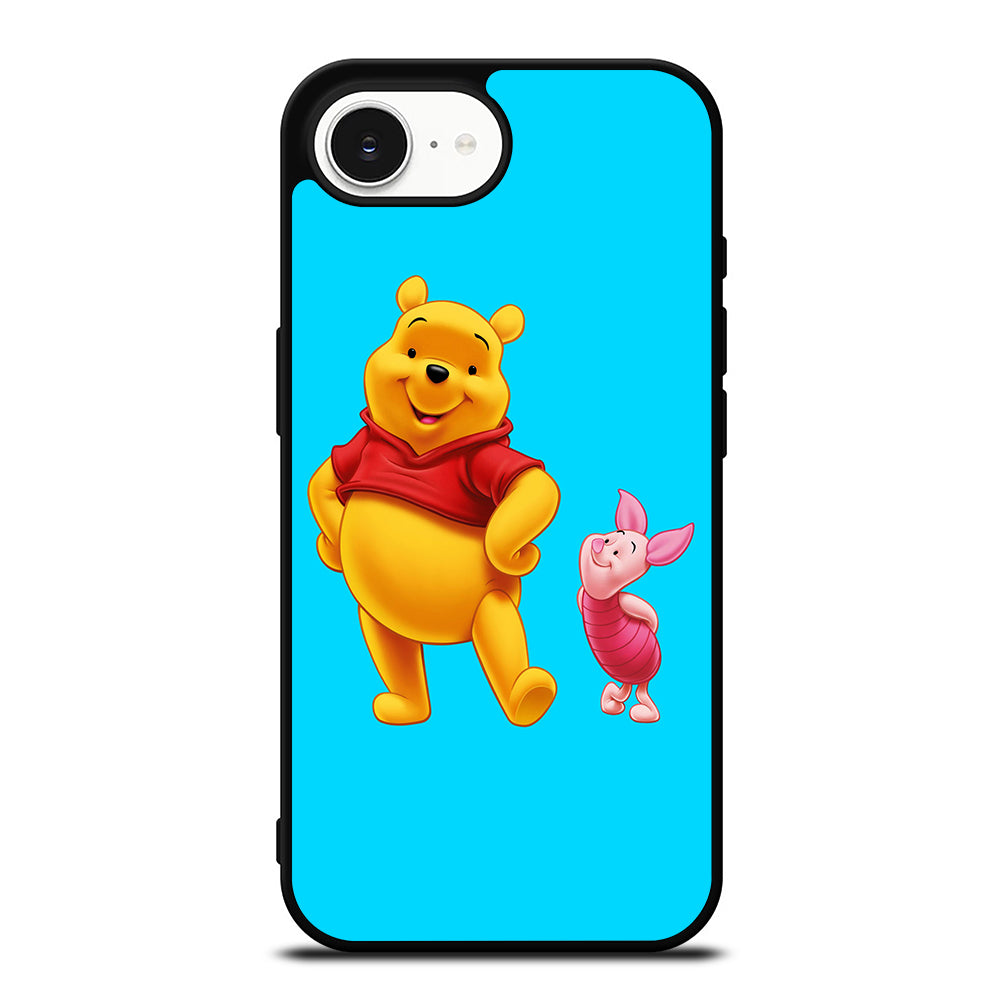 WINNIE THE POOH CASE iPhone 16e case black TPU silicone rubber protective cover by Casedear