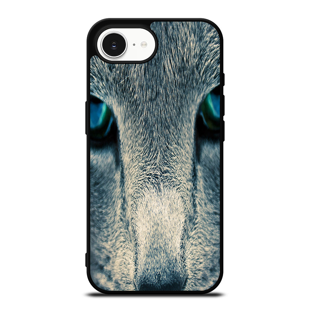 WOLF FULLPAPER iPhone 16e case black TPU silicone rubber protective cover by Casedear