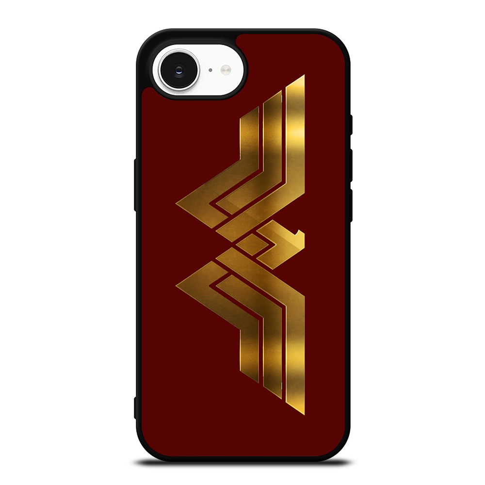 WONDER WOMAN SYMBOL iPhone 16e case black TPU silicone rubber protective cover by Casedear