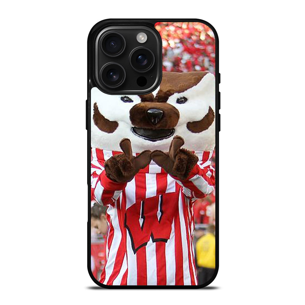 Wisconsin Mascot Image iPhone 16 Pro Max Case