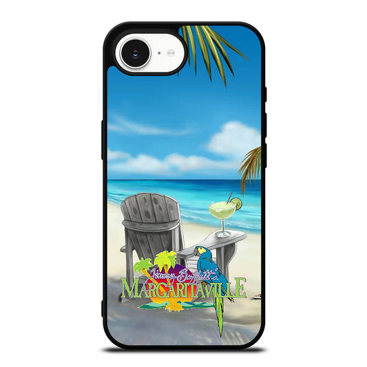 Wonderfull Margaritaville iPhone 16e case black TPU silicone rubber protective cover by Casedear