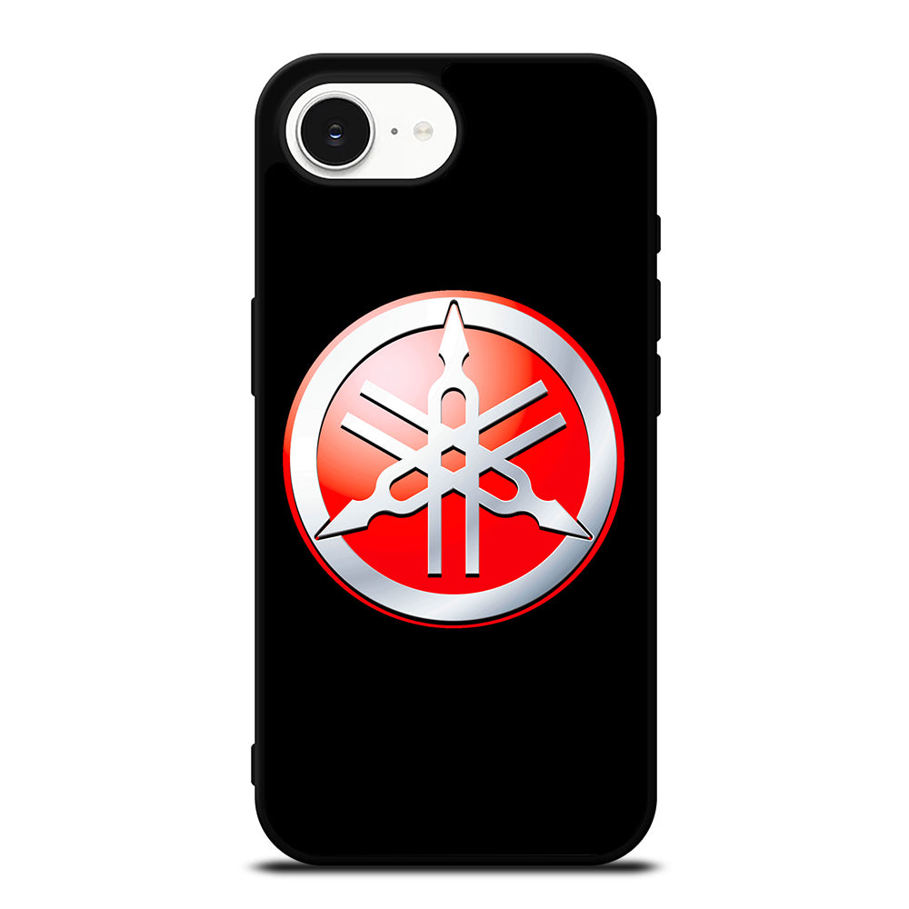 YAMAHA LOGO iPhone 16e case black TPU silicone rubber protective cover by Casedear