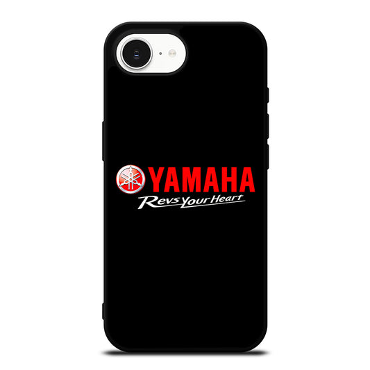 YAMAHA REVS YOUR HEART1 iPhone 16e case black TPU silicone rubber protective cover by Casedear