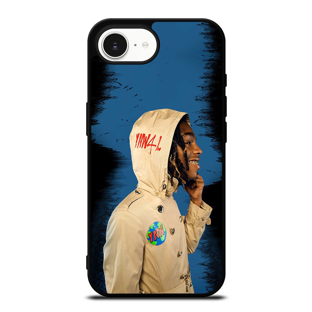 YNW MELLI RAPER 4 LIFE iPhone 16e case black TPU silicone rubber protective cover by Casedear