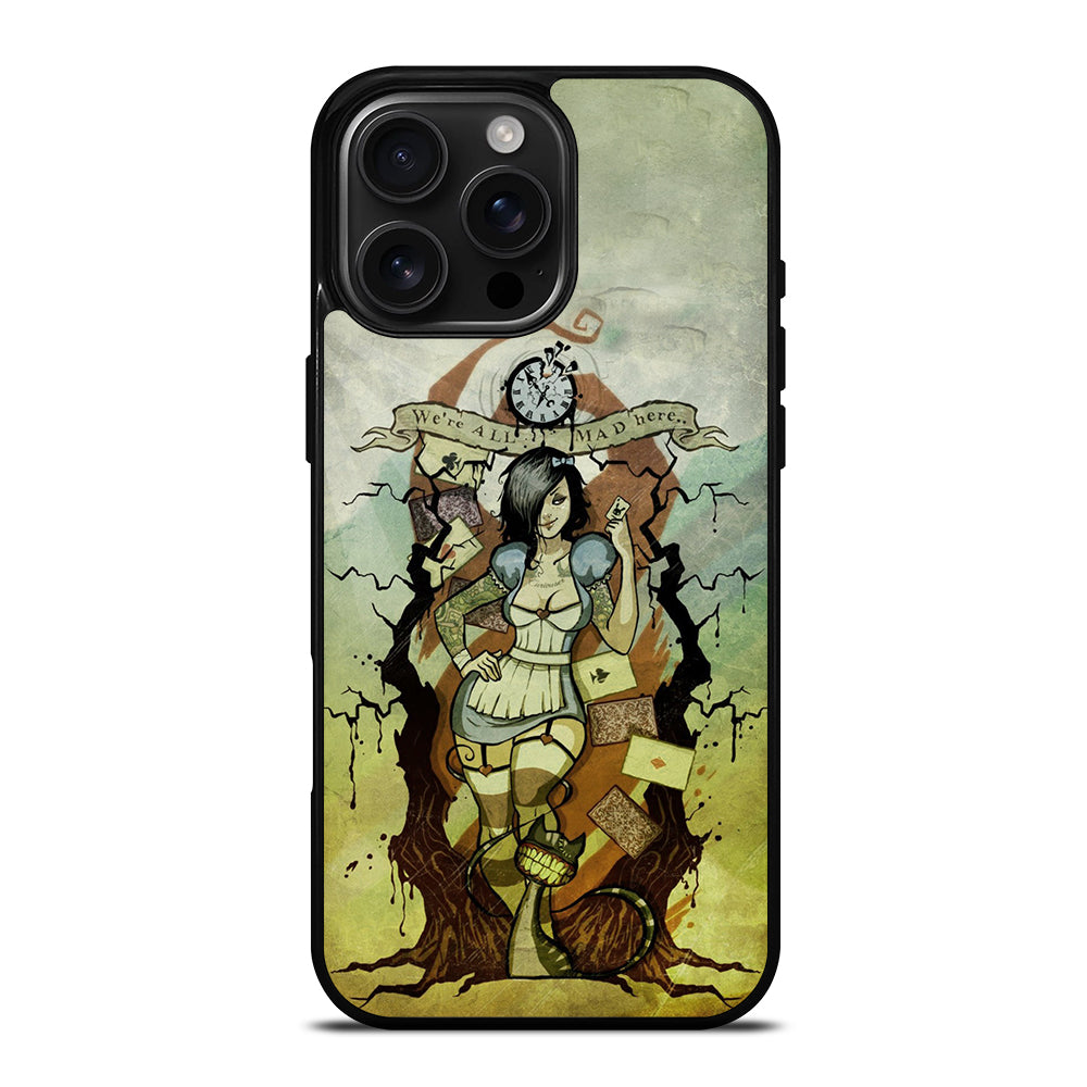 Zombie Alice In Wonderland iPhone 16 Pro Max Case