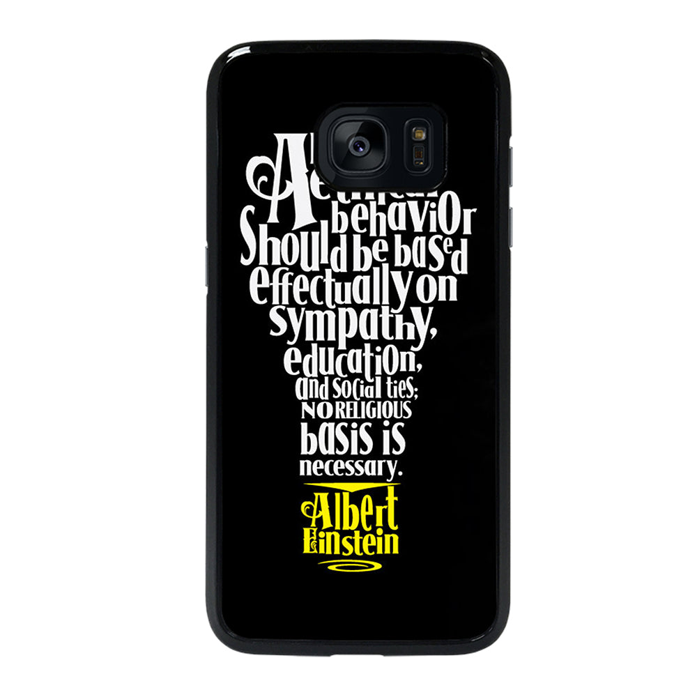 ALBERT EINSTEIN 'S THINKING Samsung Galaxy S7 Edge Case