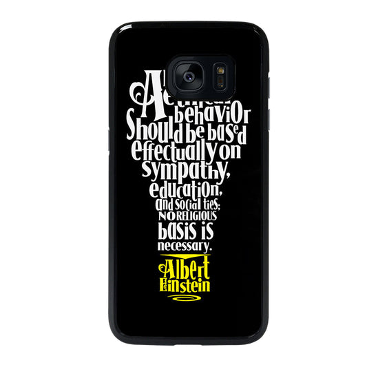 ALBERT EINSTEIN 'S THINKING Samsung Galaxy S7 Edge Case