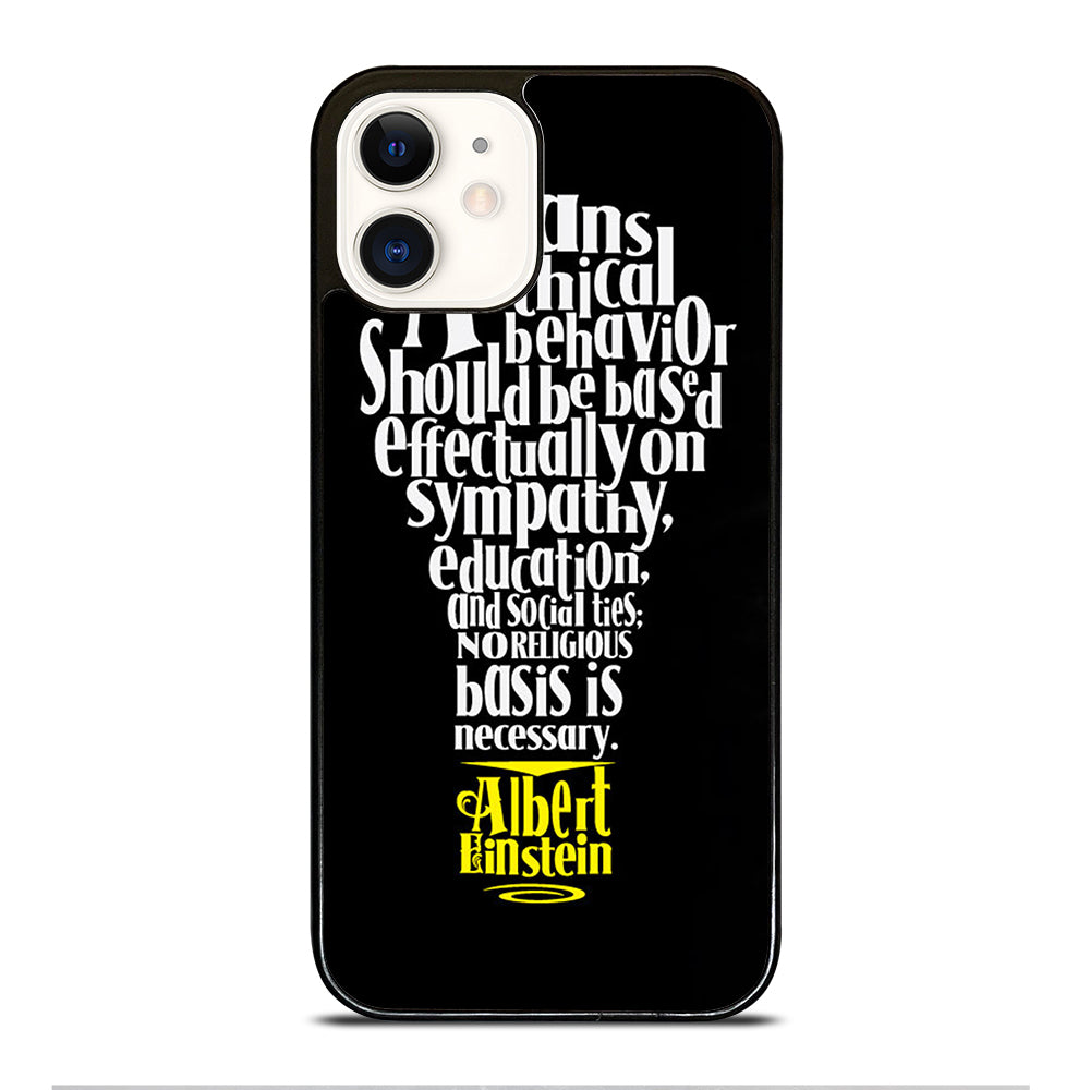 ALBERT EINSTEIN 'S THINKING iPhone 12 Case