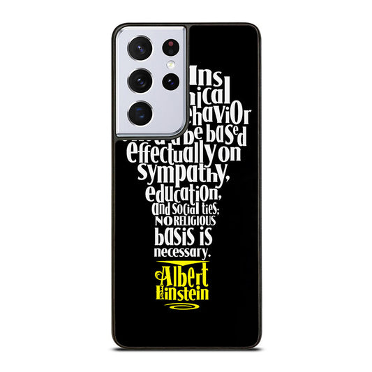 ALBERT EINSTEIN 'S THINKING Samsung Galaxy S21 Ultra 5G Case