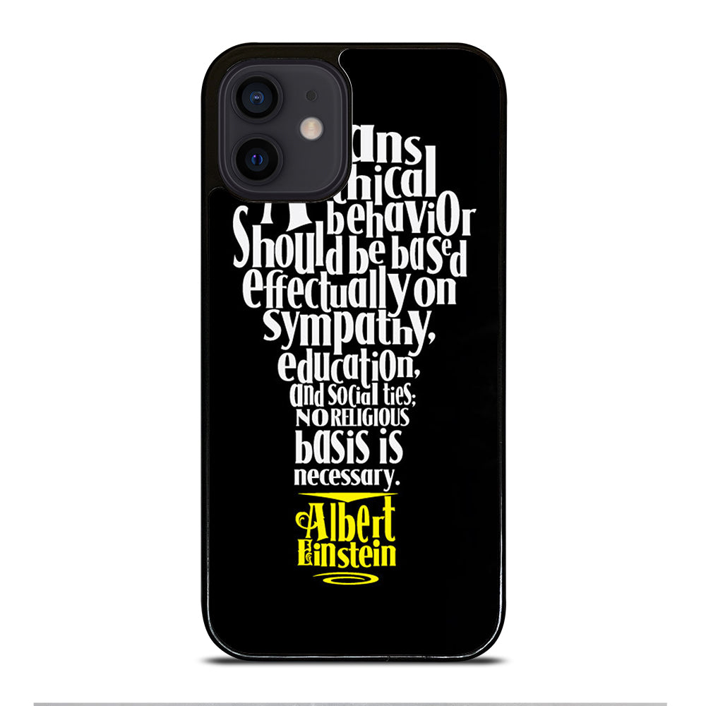 ALBERT EINSTEIN S THINKING iPhone 12 Mini Case Casedear