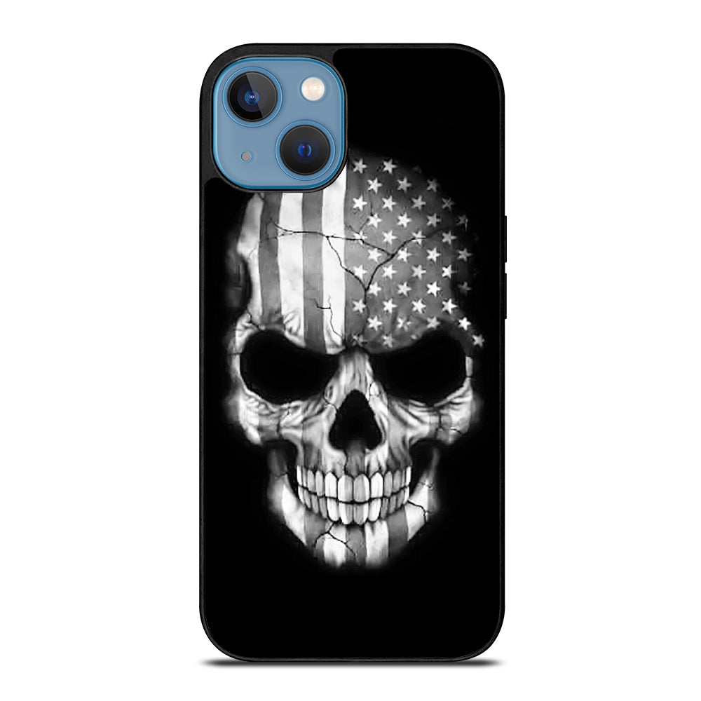 AMERICAN FLAG PUNISHER SKUL iPhone 13 Case