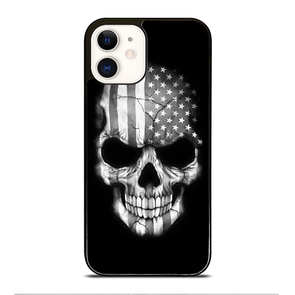AMERICAN FLAG PUNISHER SKUL iPhone 12 Case