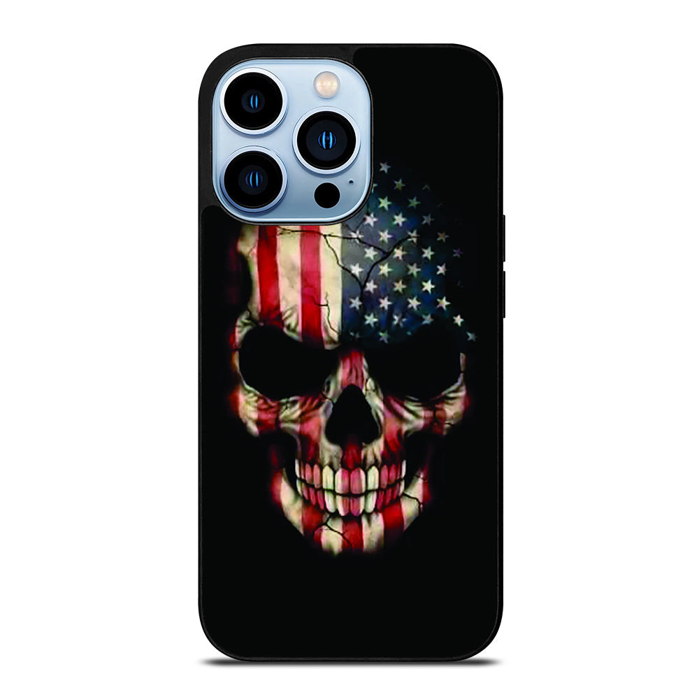 AMERICAN FLAG SKUL iPhone 13 Pro Max Case