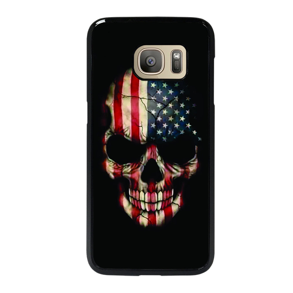 AMERICAN FLAG SKUL Samsung Galaxy S7 Case