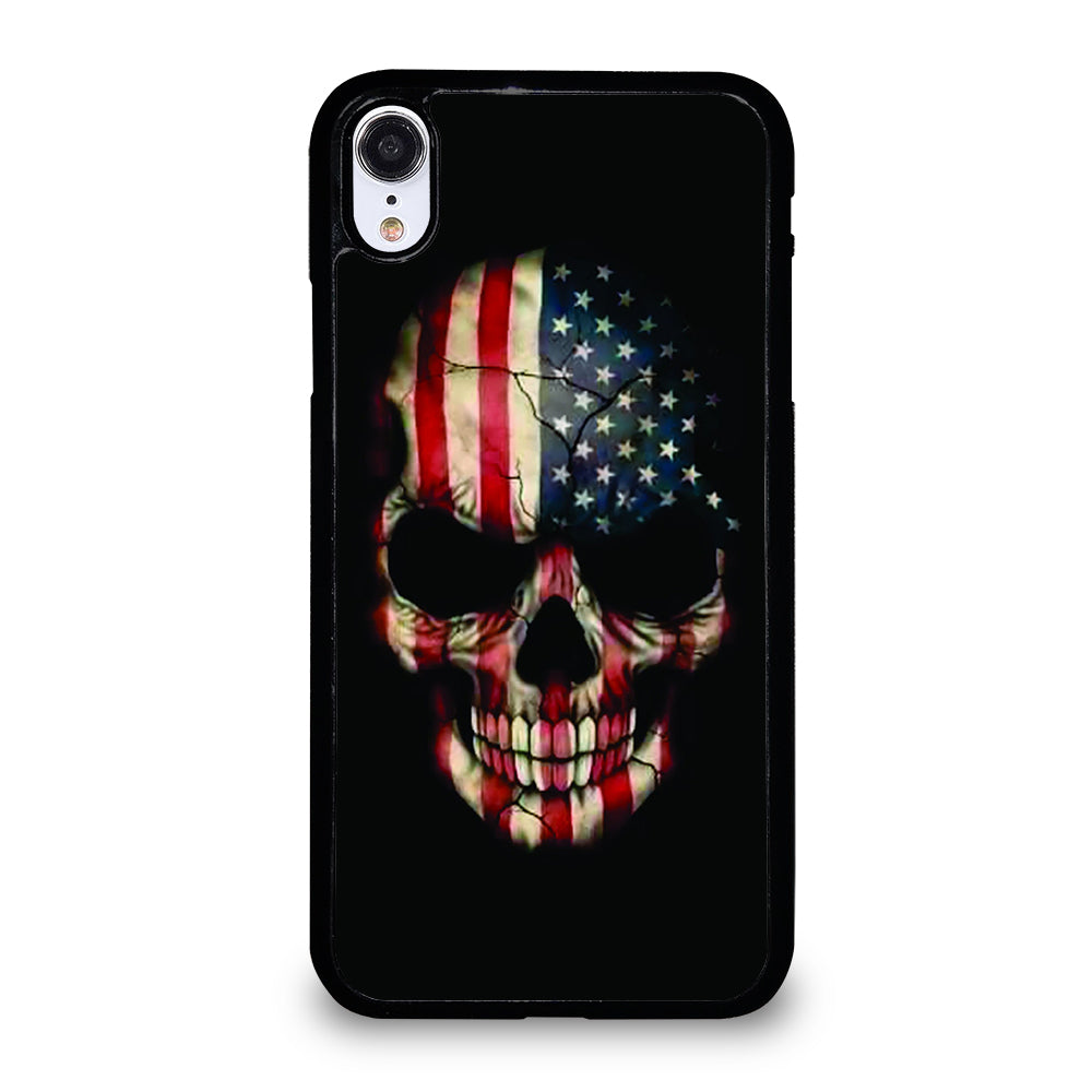 AMERICAN FLAG SKUL iPhone XR Case