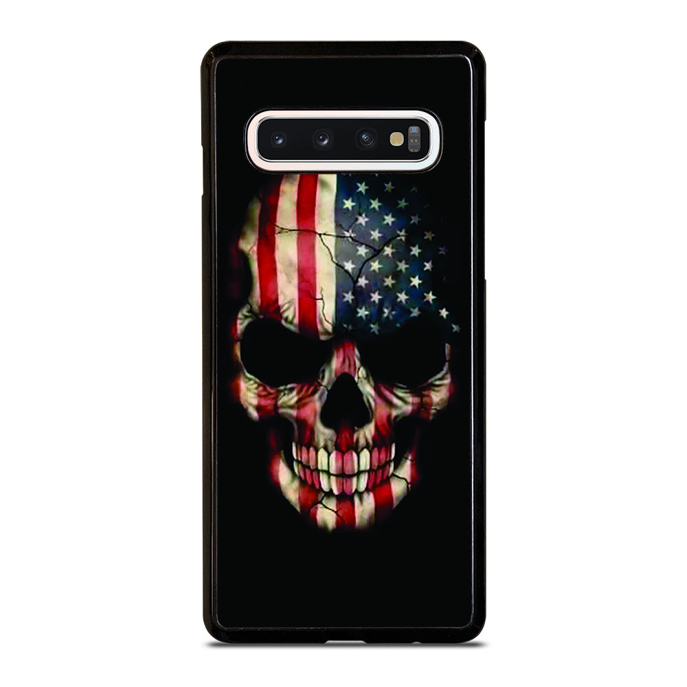 AMERICAN FLAG SKUL Samsung Galaxy S10 Case