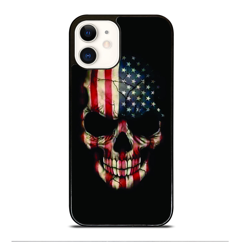 AMERICAN FLAG SKUL iPhone 12 Case