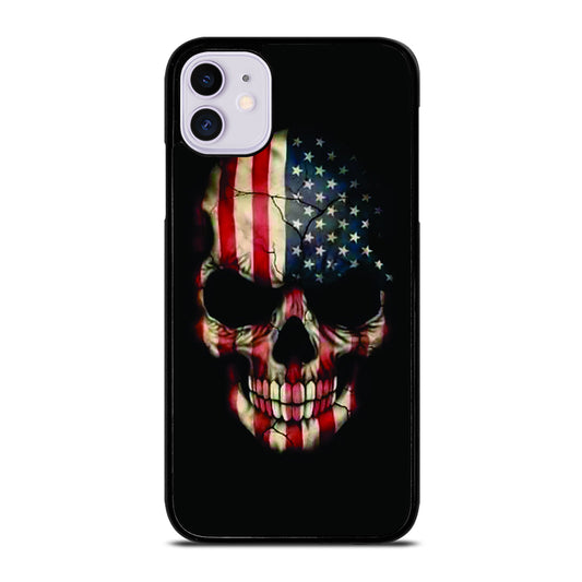 AMERICAN FLAG SKUL iPhone 11 Case