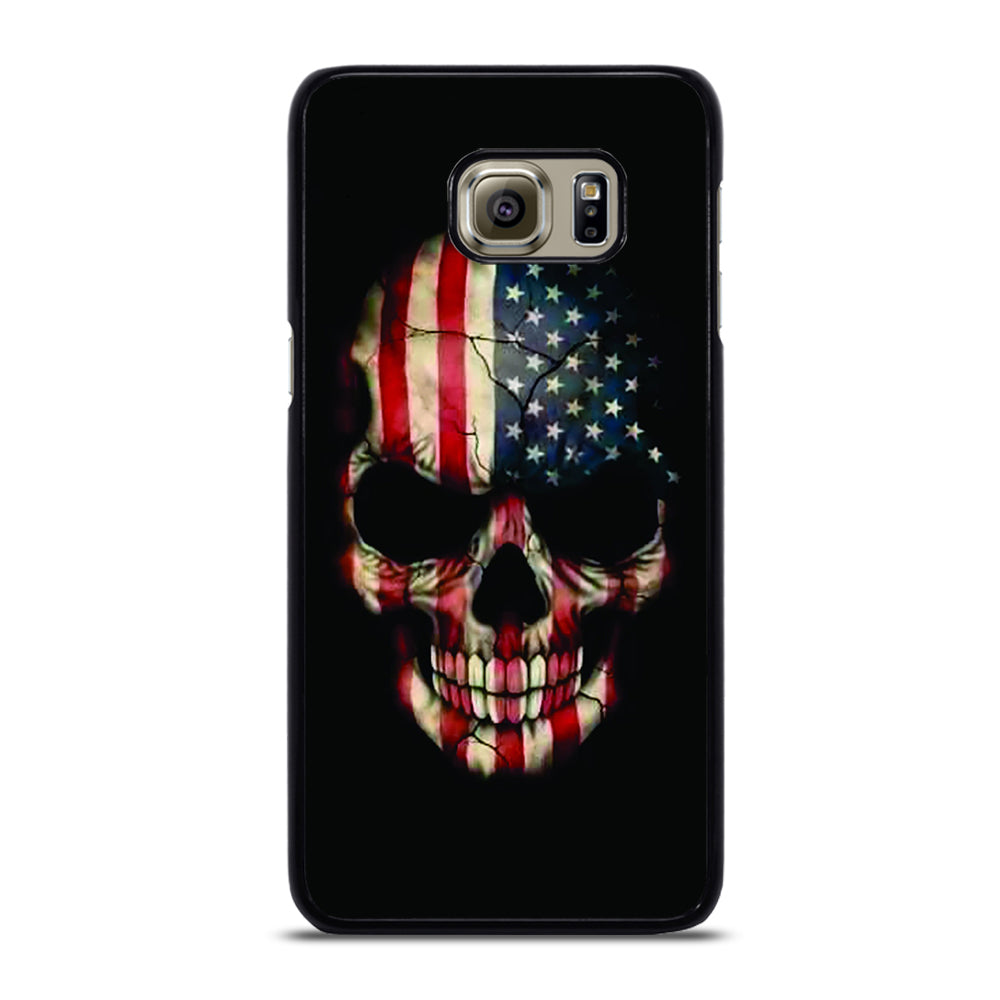 AMERICAN FLAG SKUL Samsung Galaxy S6 Edge Plus Case
