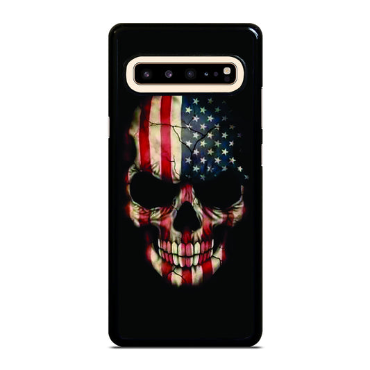 AMERICAN FLAG SKUL Samsung Galaxy S10 5G Case