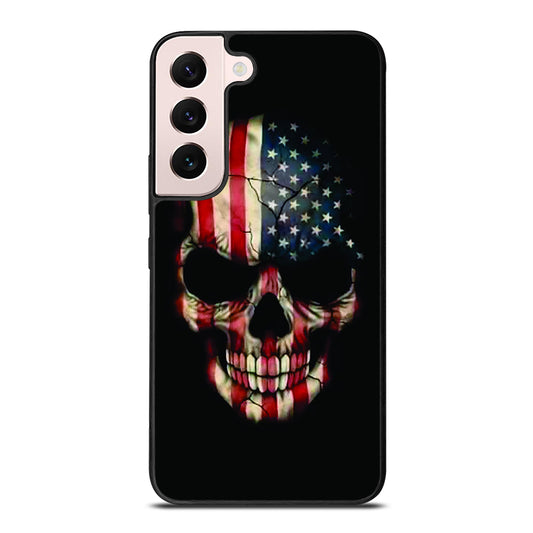 AMERICAN FLAG SKUL Samsung Galaxy S22 Plus 5G Case