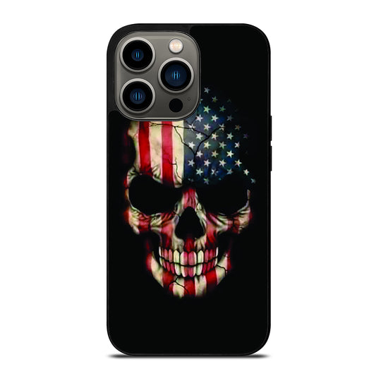 AMERICAN FLAG SKUL iPhone 13 Pro Case