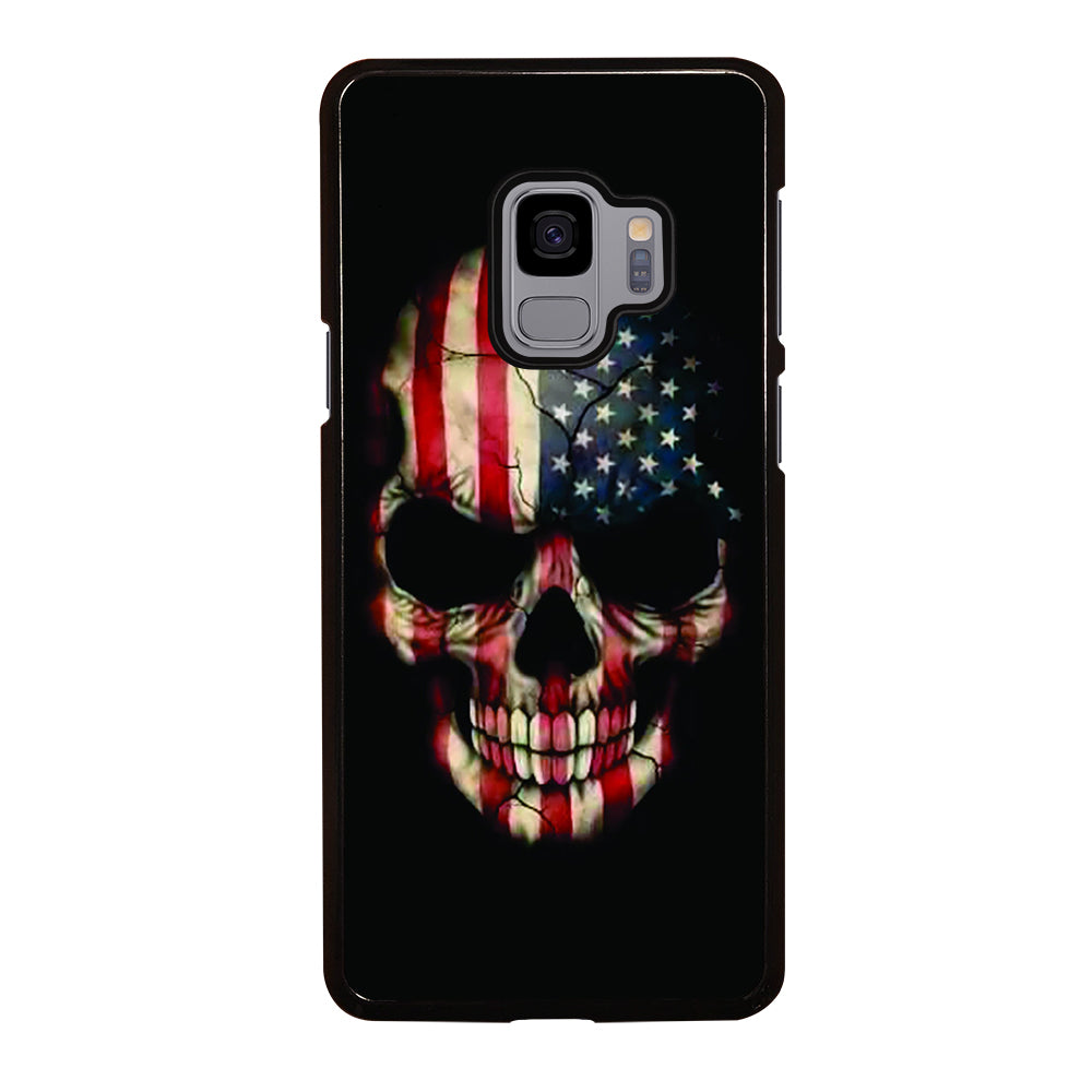 AMERICAN FLAG SKUL Samsung Galaxy S9 Case
