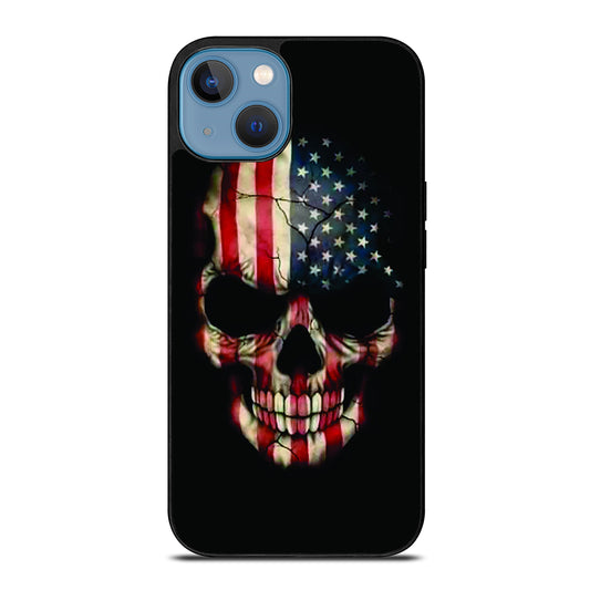 AMERICAN FLAG SKUL iPhone 13 Case