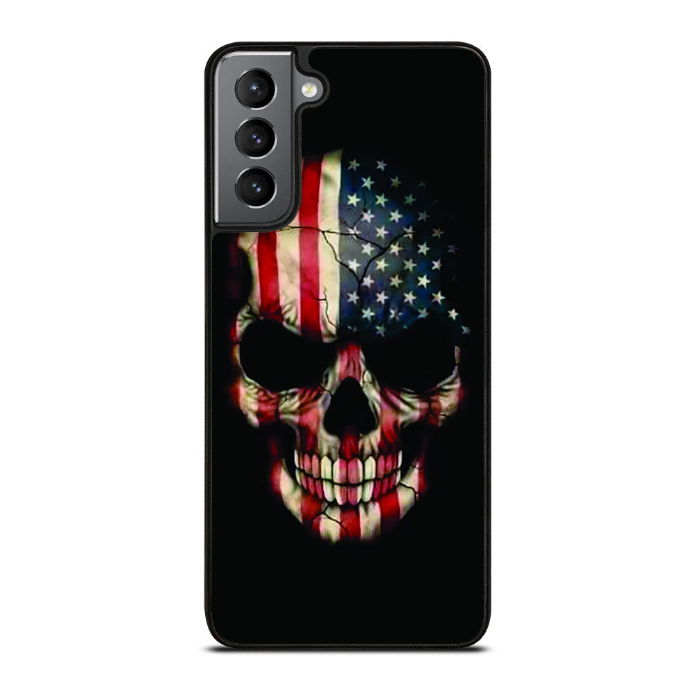 AMERICAN FLAG SKUL Samsung Galaxy S21 Plus 5G Case