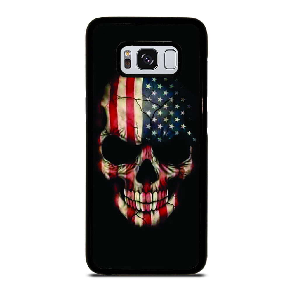 AMERICAN FLAG SKUL Samsung Galaxy S8 Case