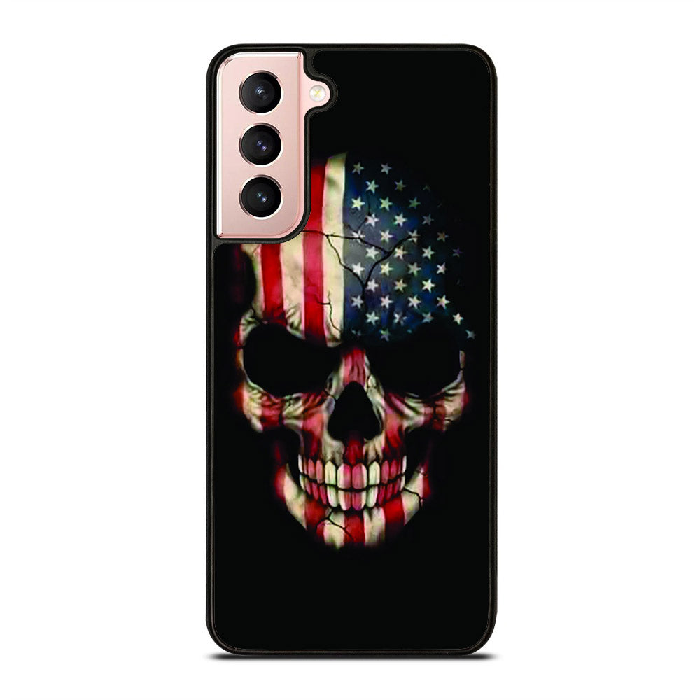 AMERICAN FLAG SKUL Samsung Galaxy S21 5G Case