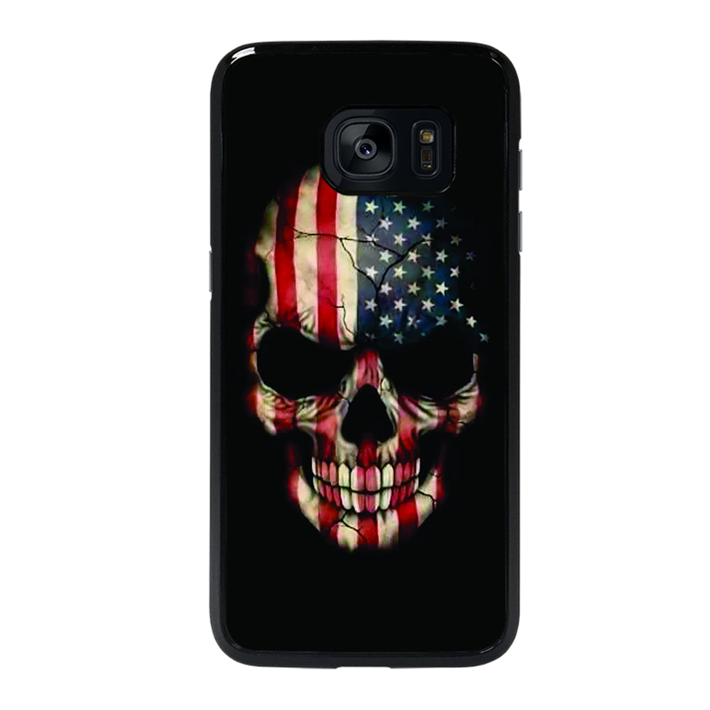 AMERICAN FLAG SKUL Samsung Galaxy S7 Edge Case