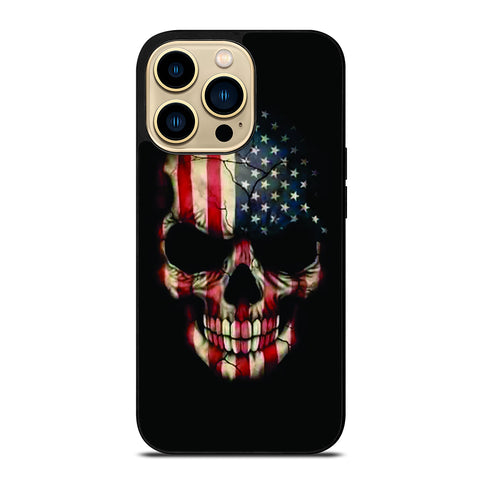 AMERICAN FLAG SKUL iPhone 14 Pro Max Case