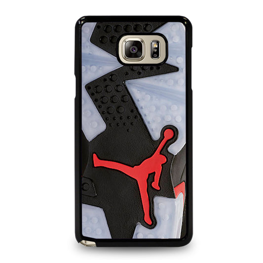 Air Jordan Black Red Sole Samsung Galaxy Note 5 Case