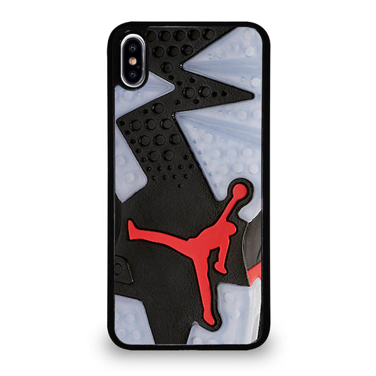 Air Jordan Black Red Sole iPhone XS Max Case