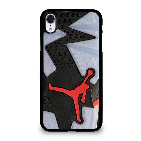 Air Jordan Black Red Sole iPhone XR Case