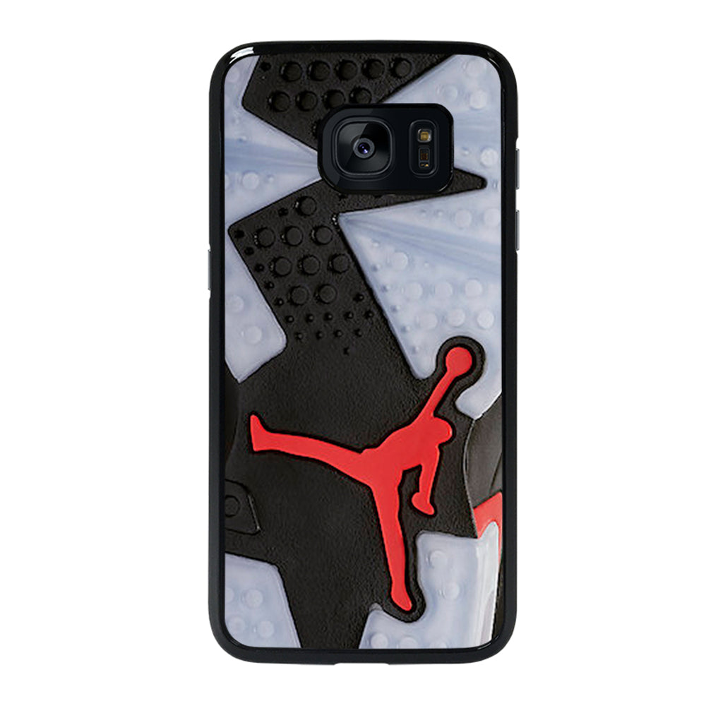Air Jordan Black Red Sole Samsung Galaxy S7 Edge Case