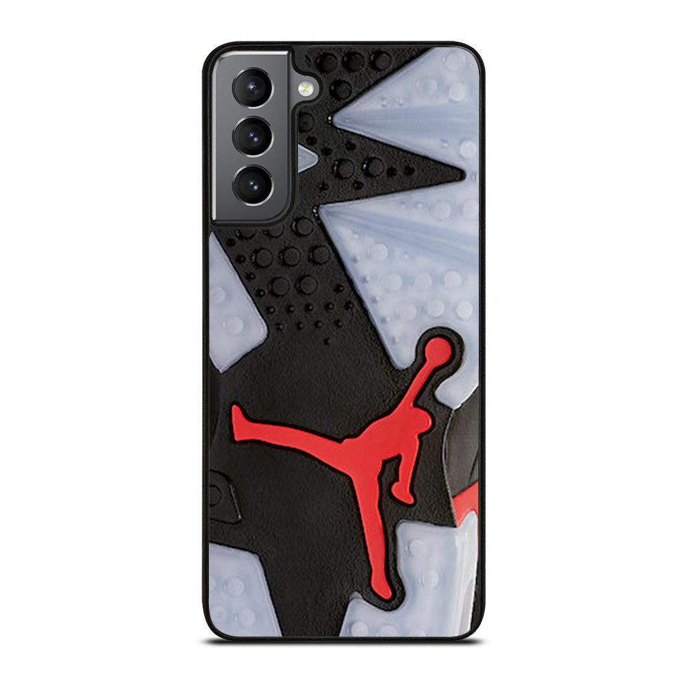 Air Jordan Black Red Sole Samsung Galaxy S21 Plus 5G Case