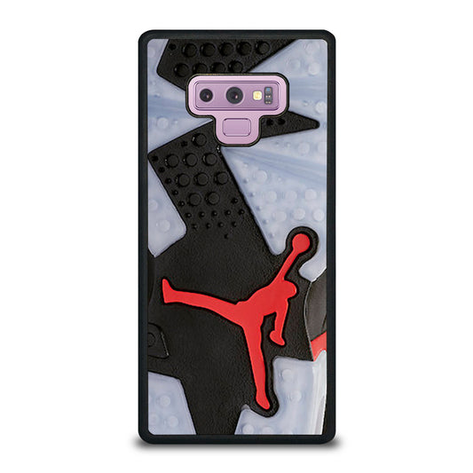 Air Jordan Black Red Sole Samsung Galaxy Note 9 Case