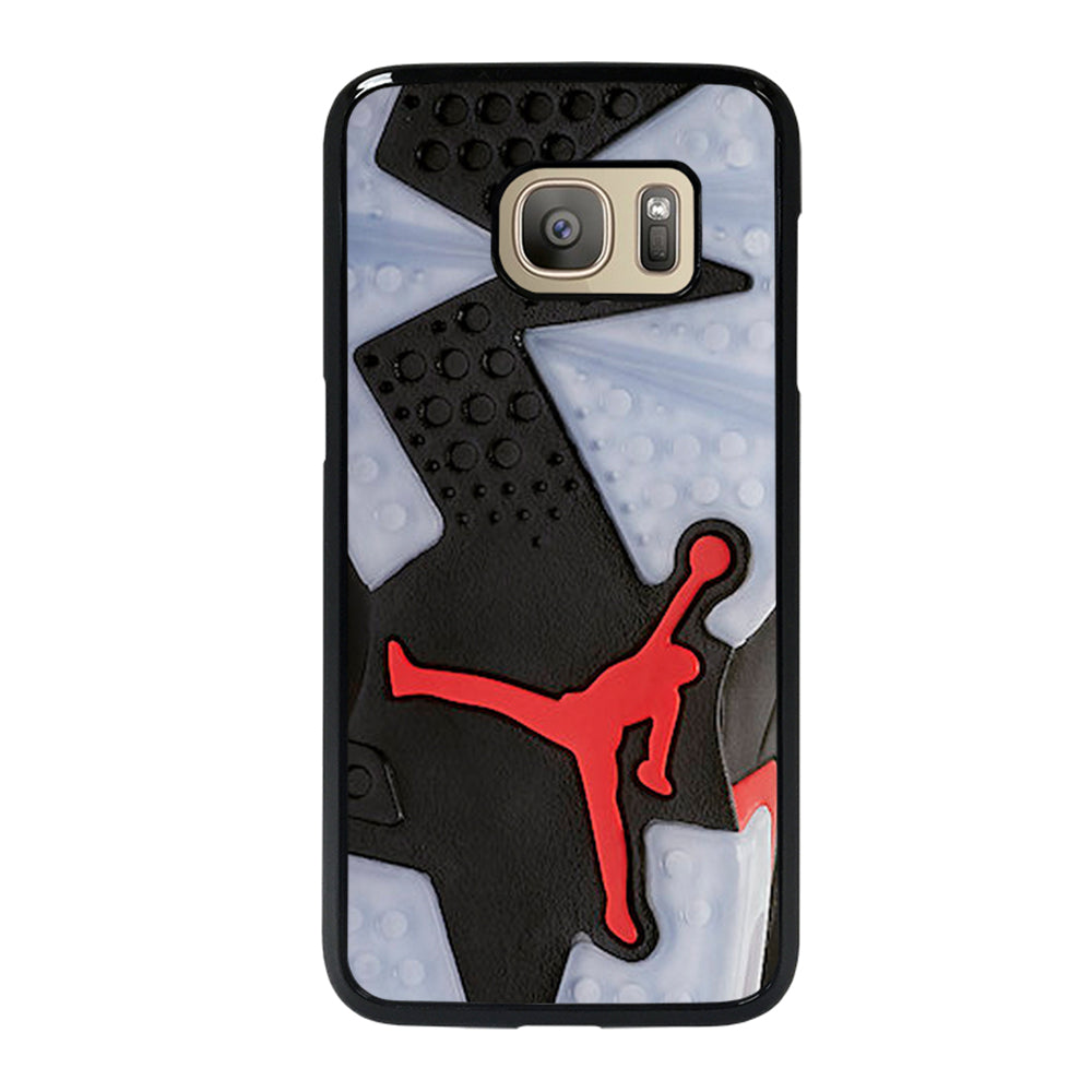 Air Jordan Black Red Sole Samsung Galaxy S7 Case