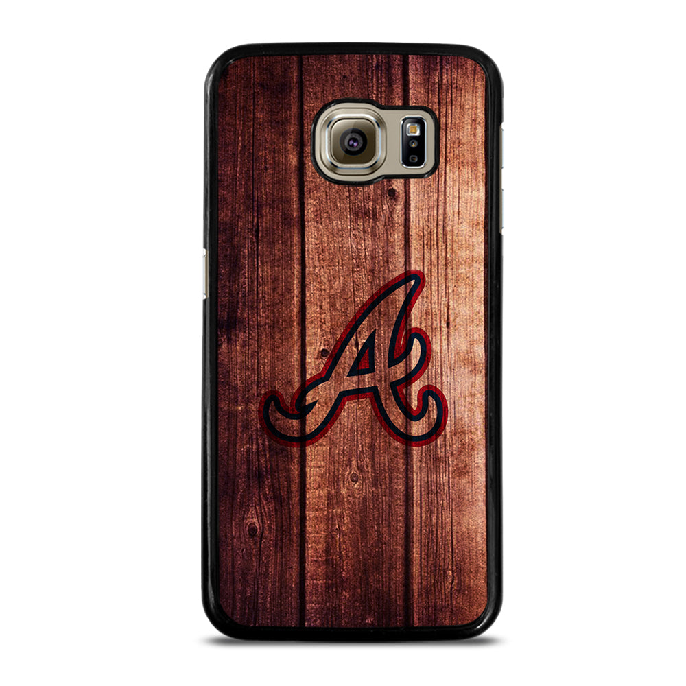 Atlanta Braves Wood Logo Samsung Galaxy S6 Case