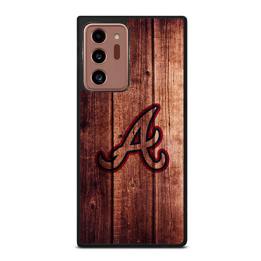 Atlanta Braves Wood Logo Samsung Galaxy Note 20 Ultra Case