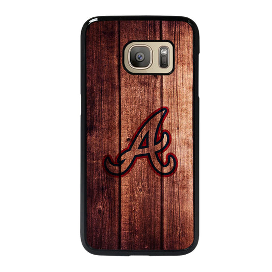 Atlanta Braves Wood Logo Samsung Galaxy S7 Case
