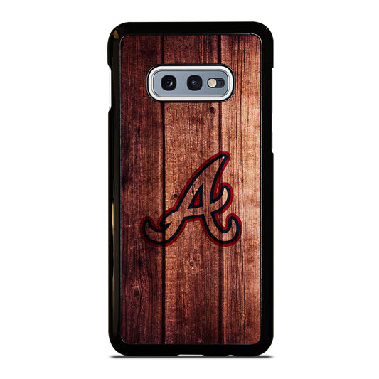 Atlanta Braves Wood Logo Samsung Galaxy S10e Case