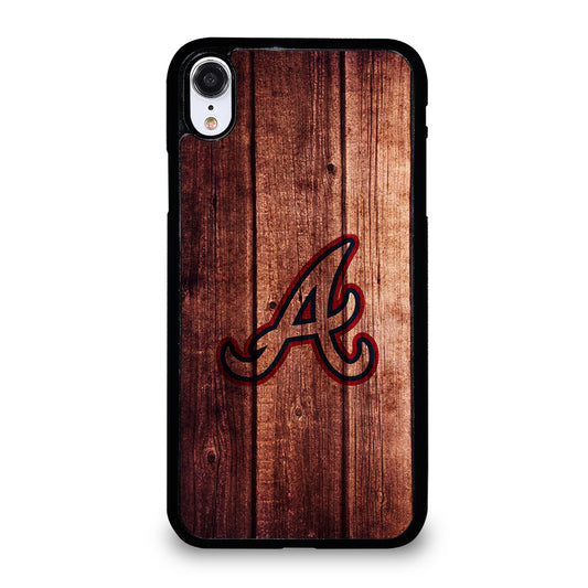 Atlanta Braves Wood Logo iPhone XR Case