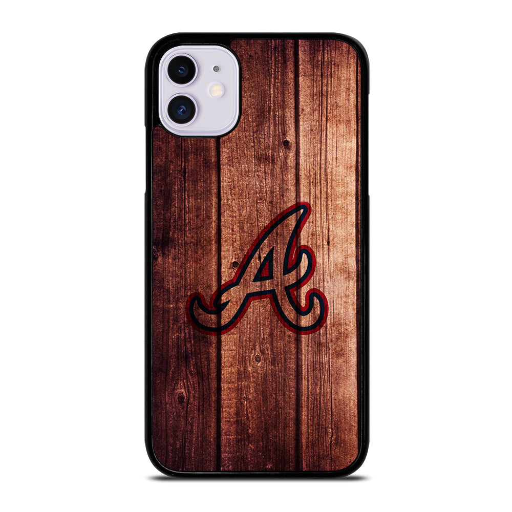 Atlanta Braves Wood Logo iPhone 11 Case