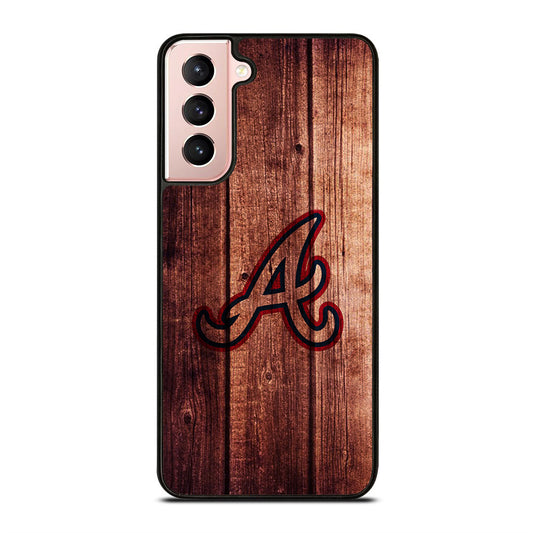 Atlanta Braves Wood Logo Samsung Galaxy S21 5G Case