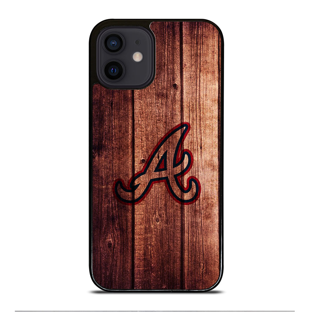 Atlanta Braves Wood Logo iPhone 12 Mini Case