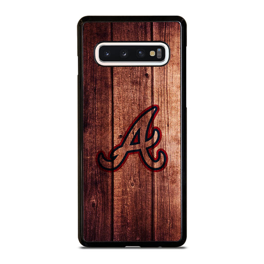 Atlanta Braves Wood Logo Samsung Galaxy S10 Case